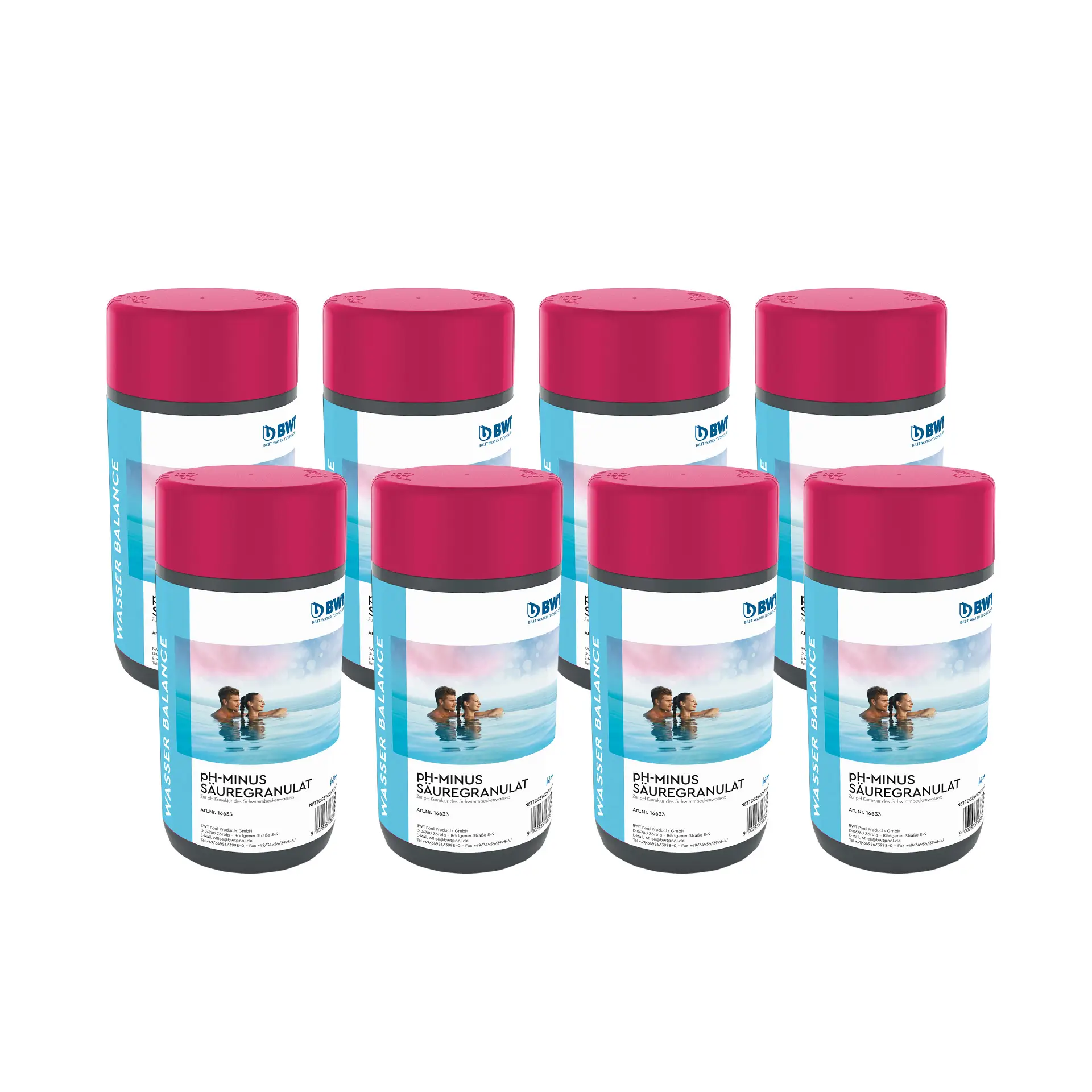 BWT AQA marin pH-Minus, Säuregranulat - 8x 1,5 kg Dosen